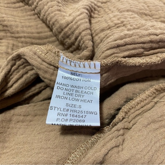 LAWLESS Light Brown Sleeveless Jumpsuit Sz-Small - Picture 4 of 5